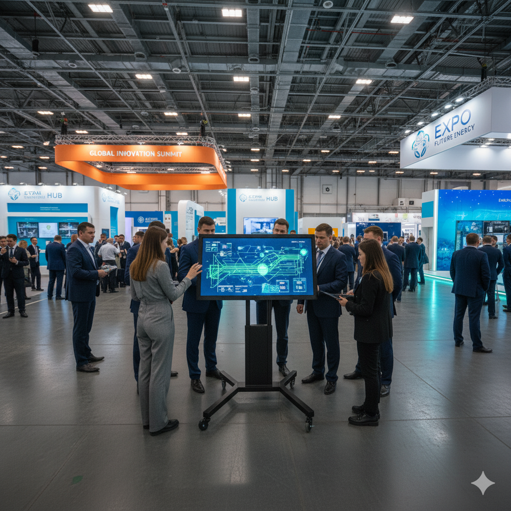 Интерактивный стенд на выставке в Astana EXPO