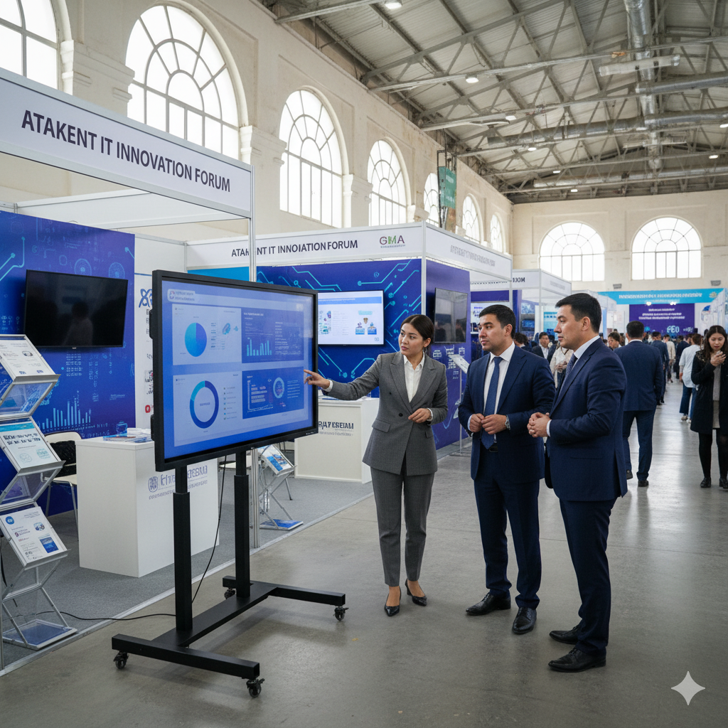 Интерактивный стенд на выставке в Атакент Экспо