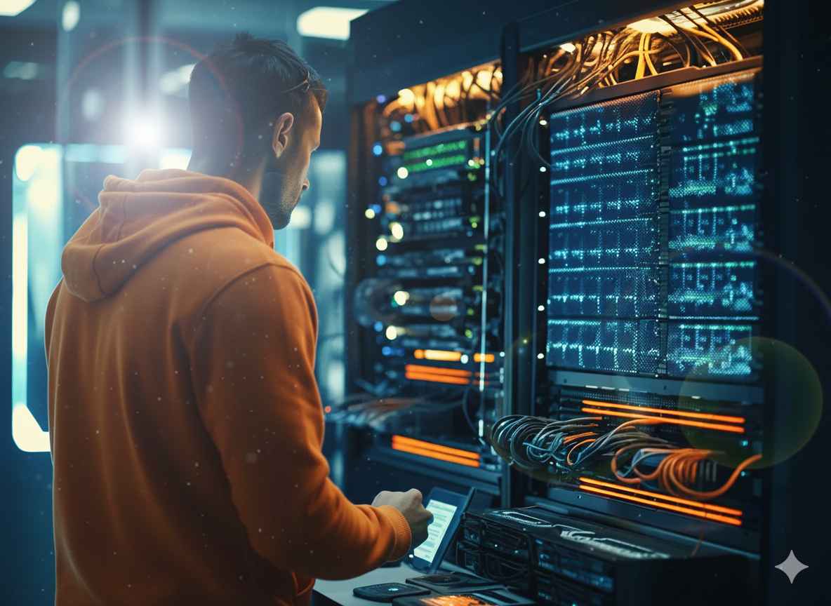 Профессиональное обслуживание серверного оборудования в стойке в дата-центре Алматы