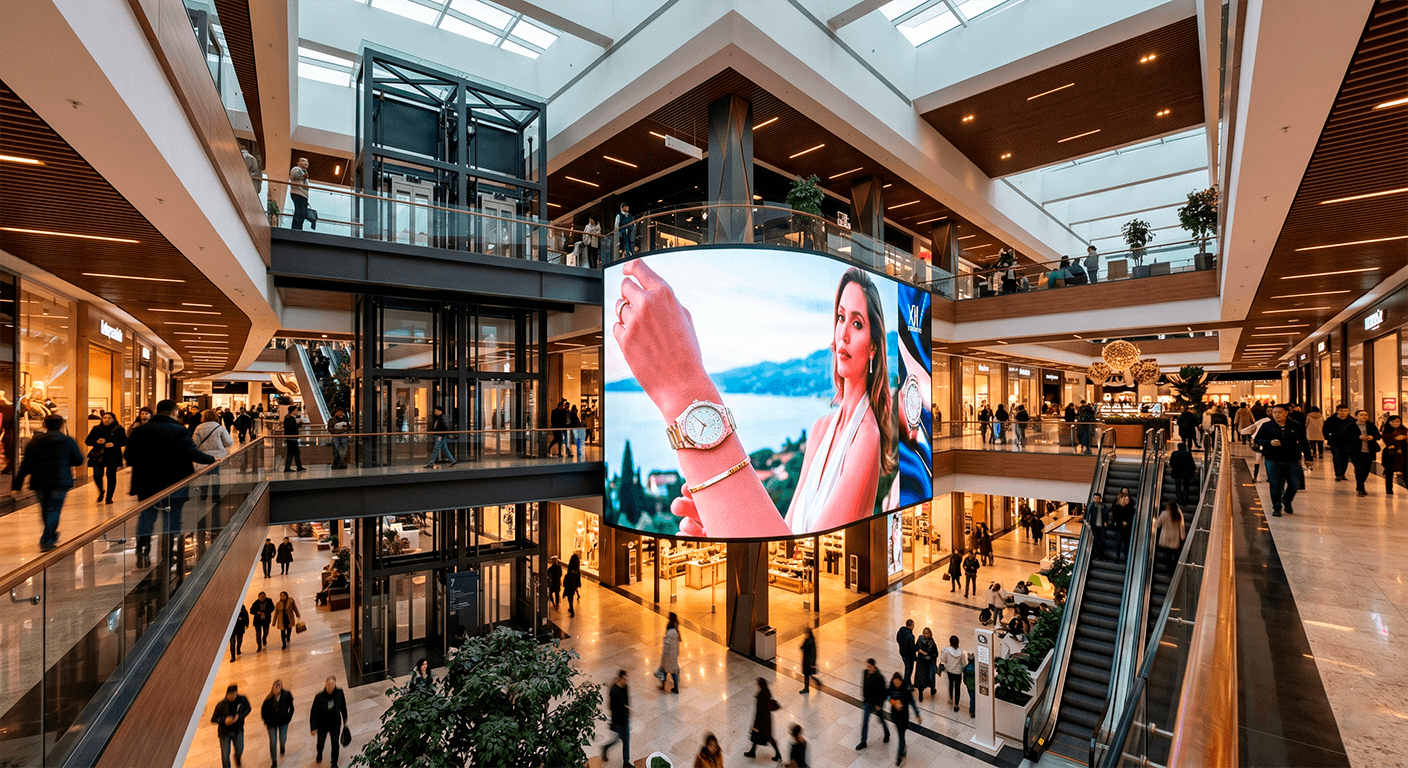 Интерьерный экран Hikvision Indoor для крупного ТРЦ