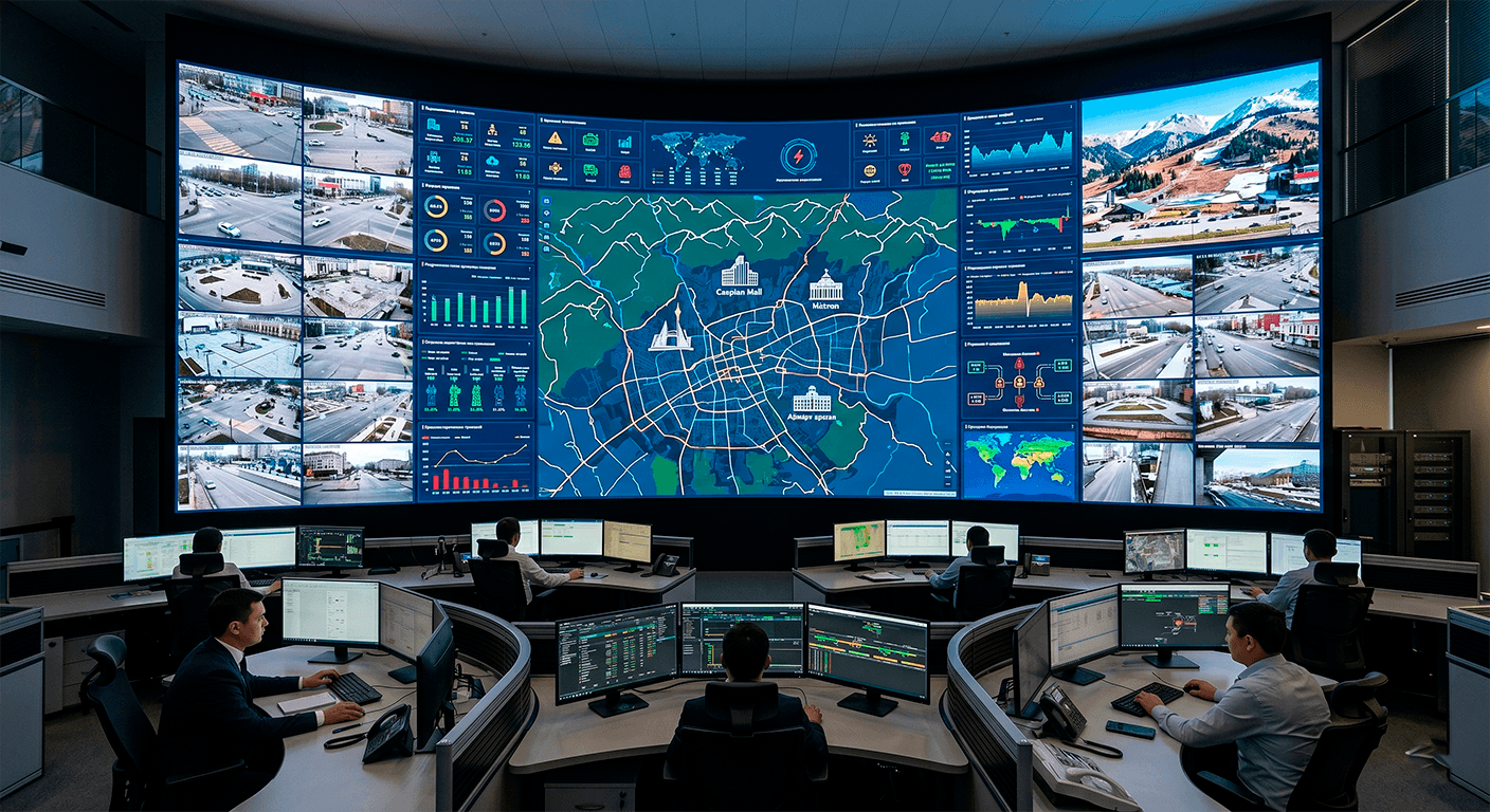 Бесшовная панель Hikvision для ситуационного центра