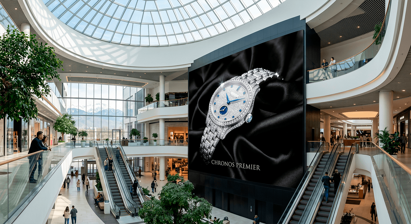 Интерьерный экран Lampro Indoor для крупного ТРЦ