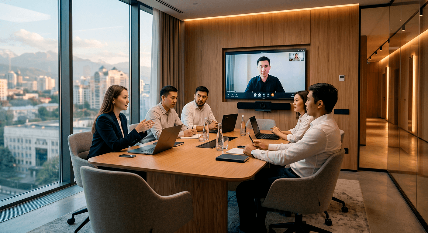 Оснащение Huddle room видеобаром Poly