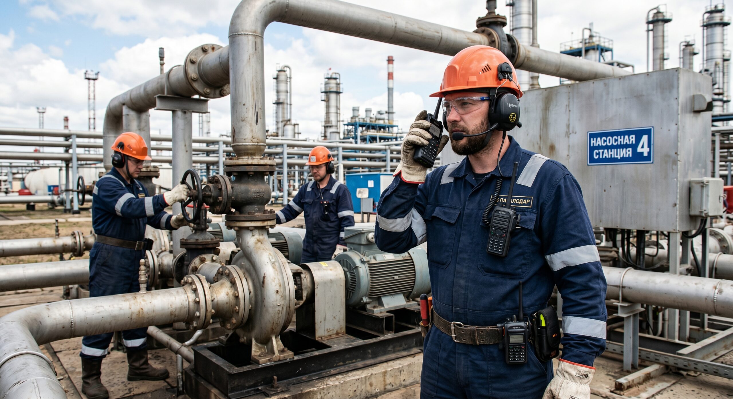 Искробезопасные рации для нефтеперерабатывающего завода