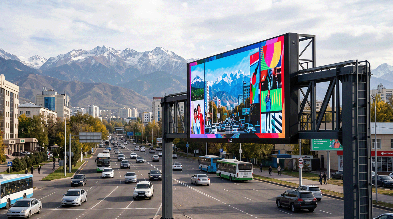 Всепогодный DOOH суперсайт на базе LG Outdoor