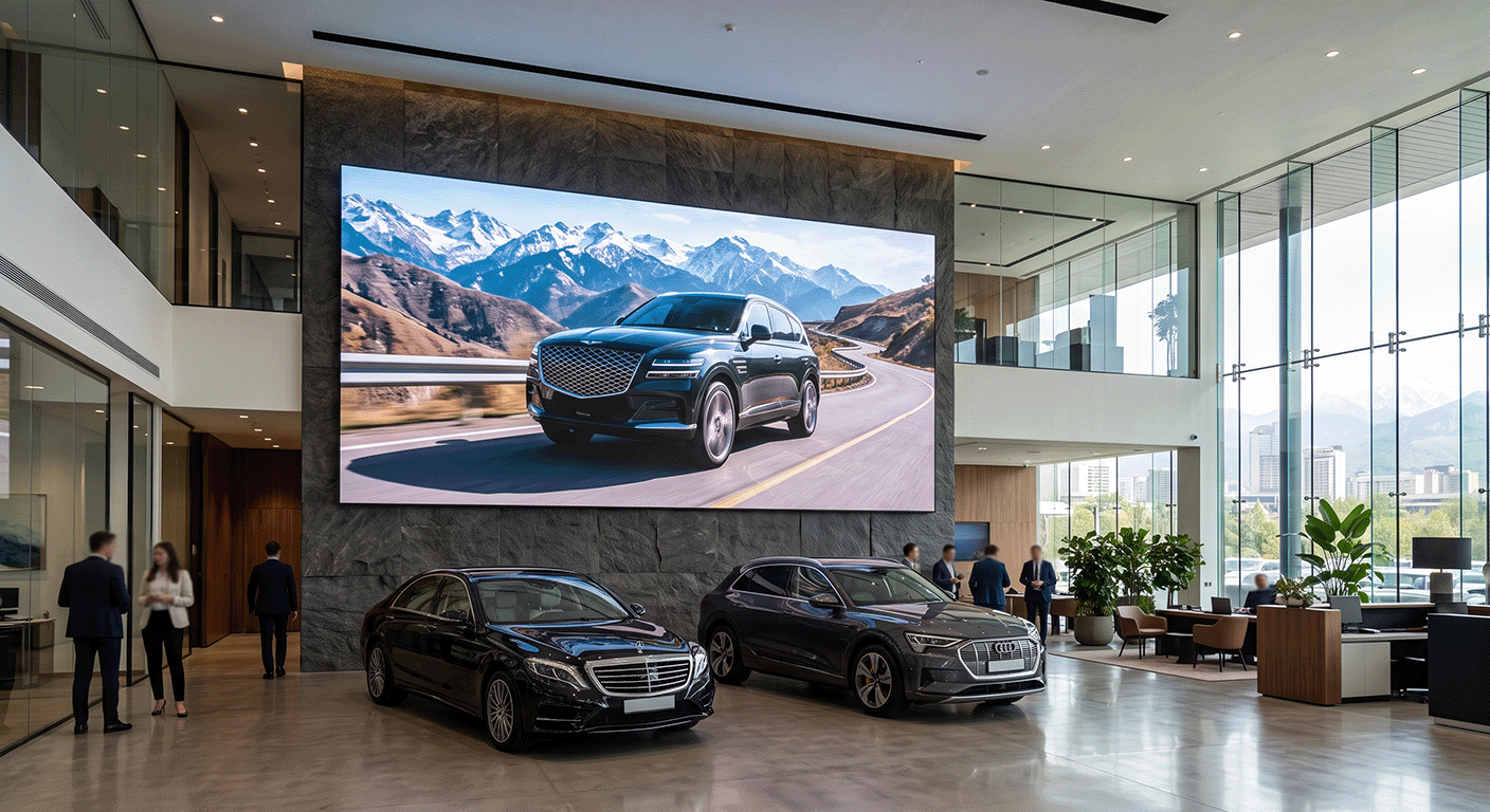 Премиальный дисплей LG ультравысокой четкости для автосалона