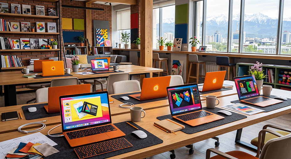 Оснащение креативного агентства MacBook Neo Citrus