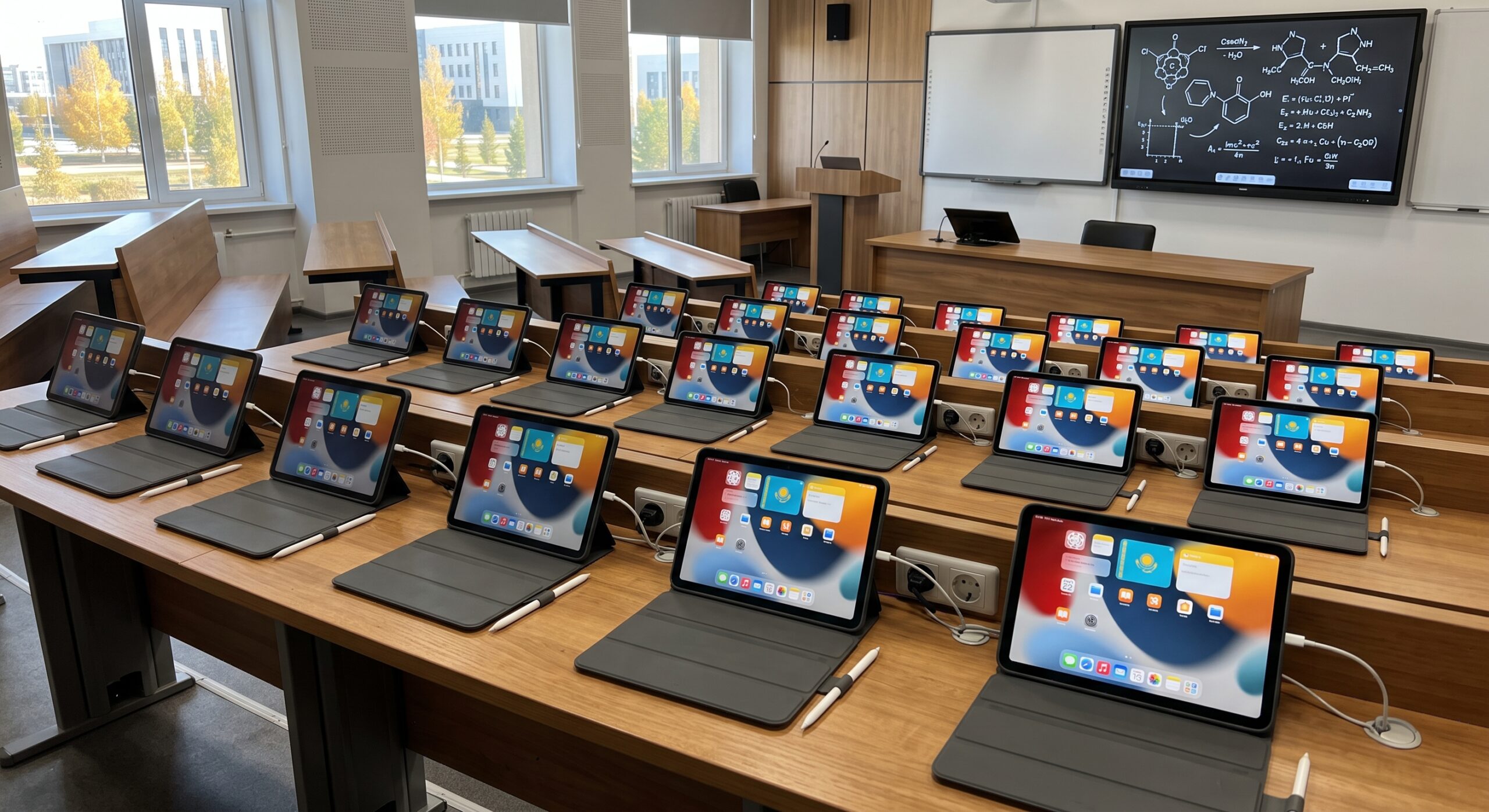 Оснащение учебных классов Apple iPad