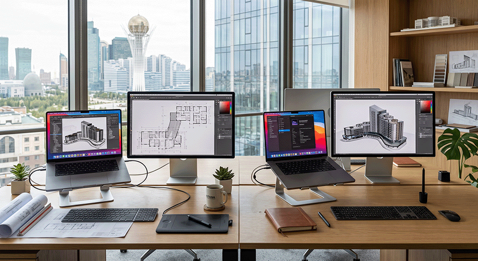 Оснащение архитекторов MacBook Pro