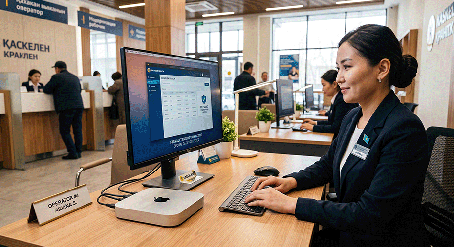 Десктопы Mac для филиалов банка в Каскелене