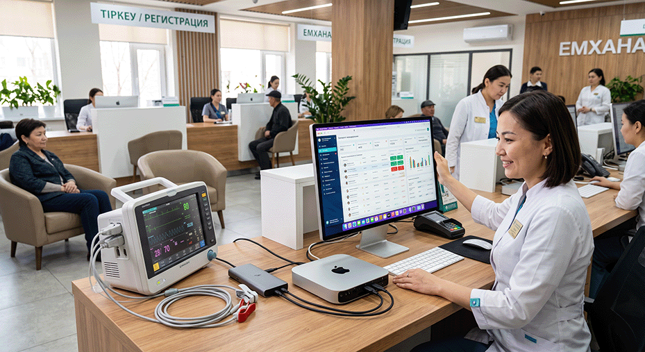 Mac mini в медицинских кабинетах Алматы