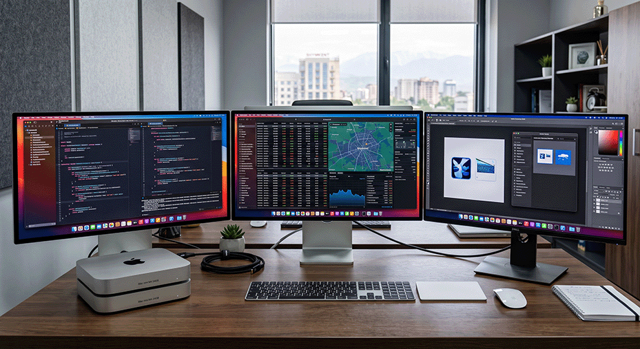 Мультимониторные станции Mac mini M4