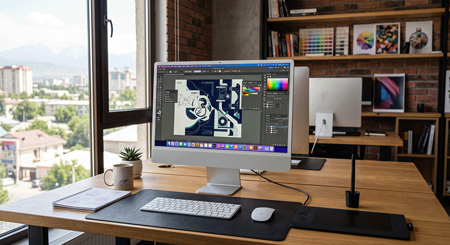 Моноблоки iMac в дизайн-студии