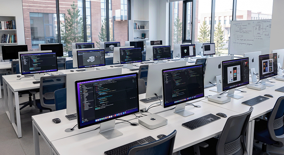 Компьютерные классы на базе Mac mini