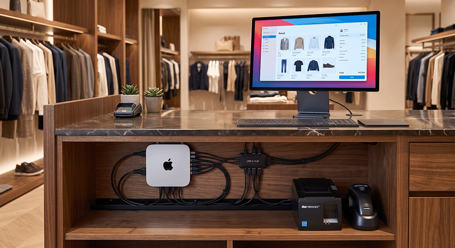 Mac mini M4 в кассовых зонах
